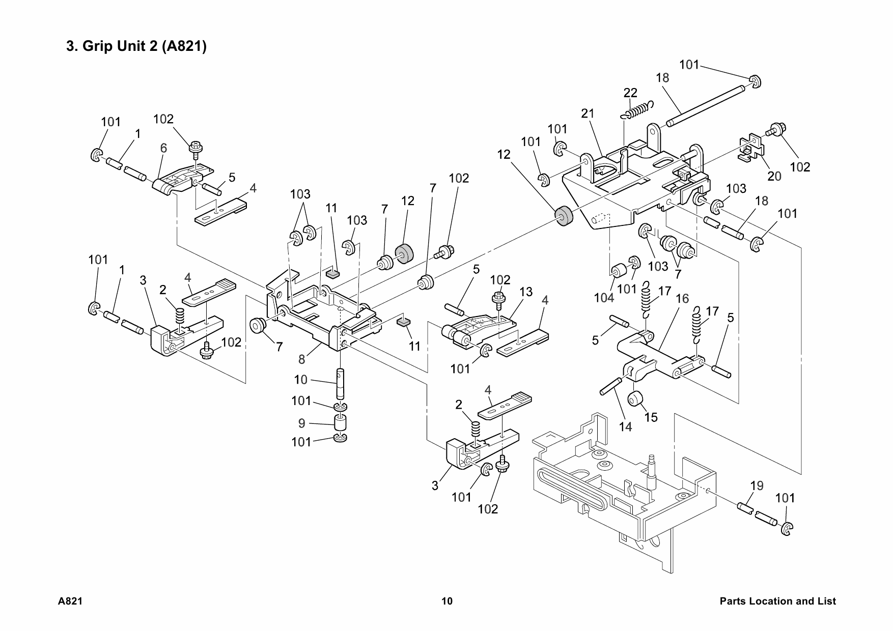 RICOH Options A821 SORTER-STAPLER Parts Catalog PDF download-6